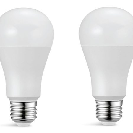 NOMA A19 E26 Base Non-Dimmable LED Light Bulbs, 2700K, 1550 Lumens, Warm White, 100W, 2-pk