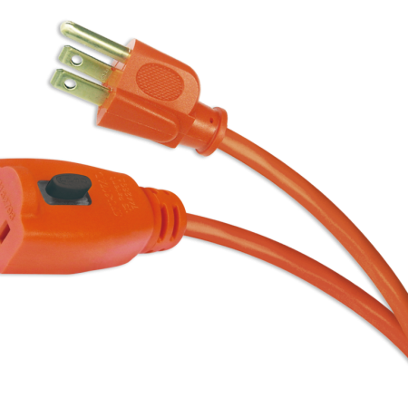 NOMA 32-ft 10-in 16/3 Outdoor Extension Cord with Grounded Outlet and Locking Connector, Orange