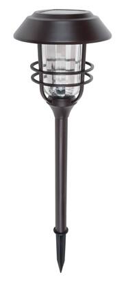 NOMA Outdoor Warm White LED Solar Large Garden & Pathway Stake Lights, 4-pk