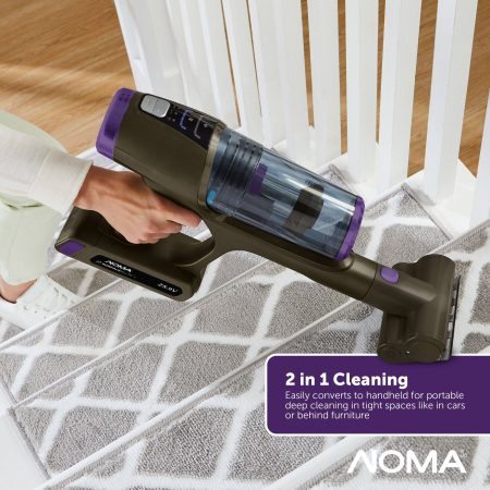 NOMA Premium SurfaceElite+ Multi-Surface Cordless Stick Vacuum with 2 Batteries