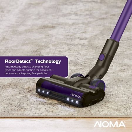 NOMA Premium SurfaceElite+ Multi-Surface Cordless Stick Vacuum with 2 Batteries