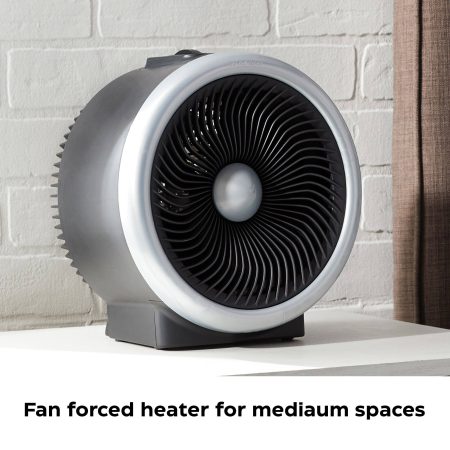 NOMA Turbo Mechanical Utility Space Fan Heater, 1500W, Black