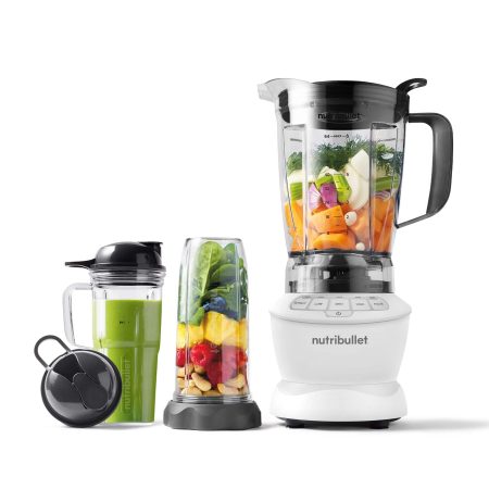 NutriBullet® Full Sized & Single Serve Blender Combo, Includes 64-oz Pitcher & Accessories, 1200W