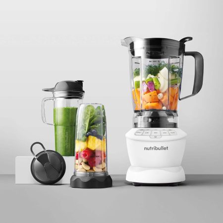 NutriBullet® Full Sized & Single Serve Blender Combo, Includes 64-oz Pitcher & Accessories, 1200W