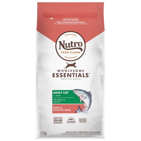 Nutro Wholesome Essentials™ Salmon & Brown Rice Adult Dry Cat Food, 2.26-kg