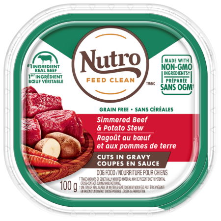 Nutro Grain Free Cuts in Gravy Beef & Potato Stew Adult Wet Dog Food, 100-g