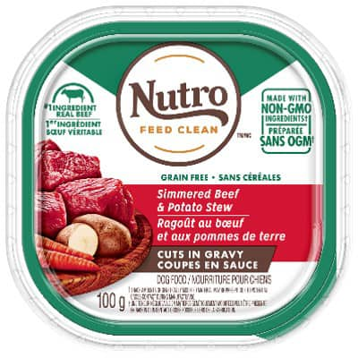 Nutro Grain Free Cuts in Gravy Beef & Potato Stew Adult Wet Dog Food, 100-g