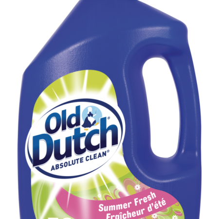 Old Dutch Absolute Clean Liquid Laundry Detergent, Summer Fresh Scent, 50-Load, 2-L