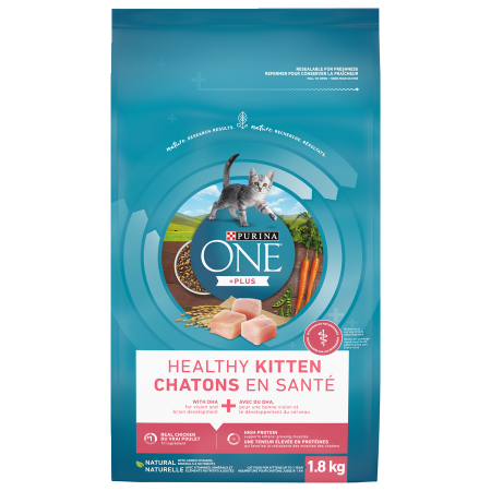 Purina ONE® Healthy Kitten Natural Dry Cat Food, 1.8-kg