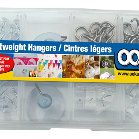 OOK Lightweight Wall Hanger Assorted Kit, 58-pk