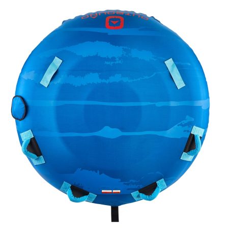 Outbound Air-Pump Inflatable Water Boating 2-Rider Towable Tube, Blue