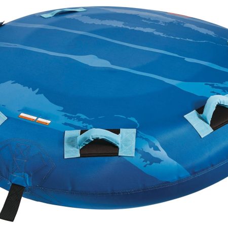 Outbound Air-Pump Inflatable Water Boating 2-Rider Towable Tube, Blue