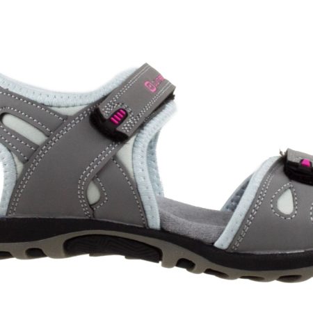 Outbound Women's Addi Sandals with Velcro® Closure Straps, Durable Outsole, Grey