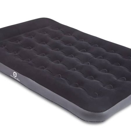 Outbound Double Single-High Inflatable Air Mattress/Airbed w/ Built-In Foot Pump & Pillow