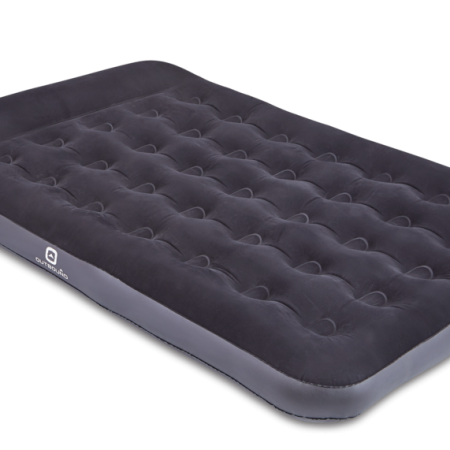 Outbound Double Single-High Inflatable Air Mattress/Airbed w/ Built-In Foot Pump & Pillow