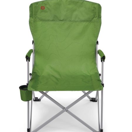 Outbound Lightweight Folding Camping Quad Chair w/ Solid Armrests & Swivel Cup Holder