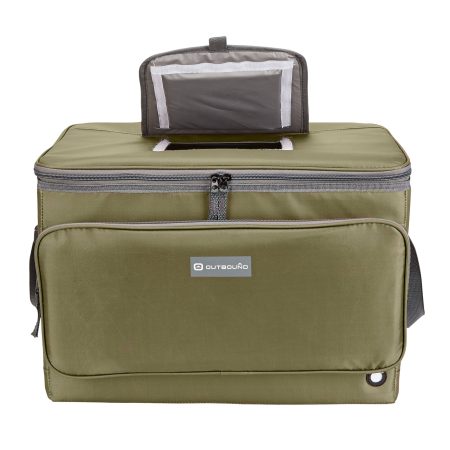 Outbound Large Collapsible Soft Cooler, 48 Can Capacity, 48-L, Olive/Green