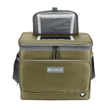 Outbound Small Collapsible Soft Cooler, 24 Can Capacity, 40-L, Olive/Green