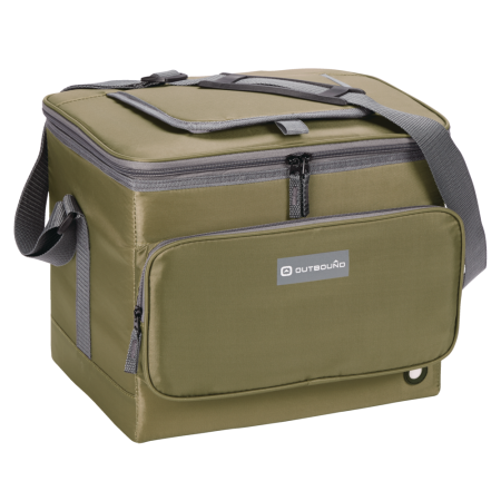 Outbound Small Collapsible Soft Cooler, 24 Can Capacity, 40-L, Olive/Green