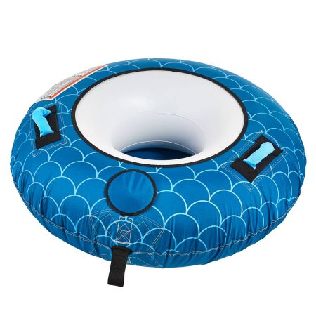 Outbound Air-pump Inflatable Water Boating 1-Rider Towable Tube, Blue