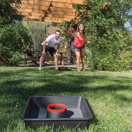 Outbound Outdoor Portable Washer Toss Game, 10-pc, Ages 8+, Red/White