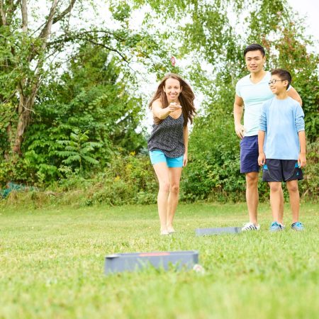 Outbound Outdoor Portable Washer Toss Game, 10-pc, Ages 8+, Red/White