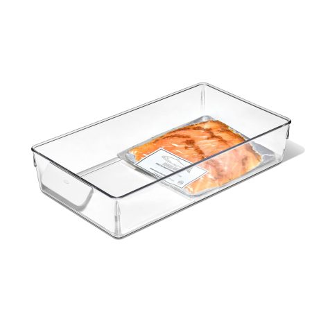 OXO Good Grips 4-Piece Refrigerator Storage Bin Set, Clear