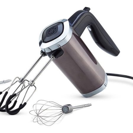 PADERNO High Power 10-Speed Hand Mixer, Black Stainless Steel