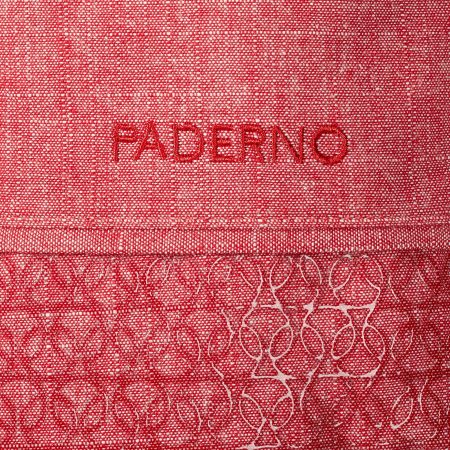 PADERNO Printed Silicone Oven Mitt, Red Chambray, One-Size