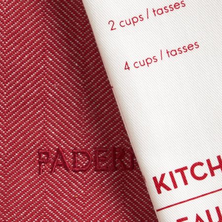 PADERNO All-Purpose Cotton Kitchen Towels, Red, 2-pk