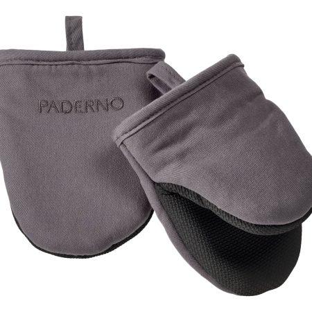 PADERNO Neoprene Palm Mini Mitts, Black, One-Size, 2-pk