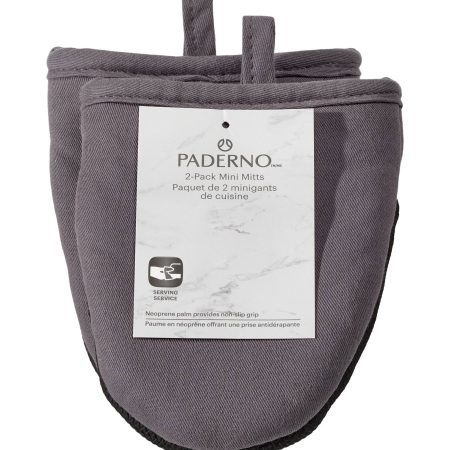 PADERNO Neoprene Palm Mini Mitts, Black, One-Size, 2-pk