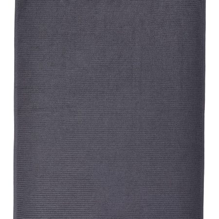 PADERNO All-Purpose Ribbed Cotton Terry Kitchen Towels, Charcoal, 2-pk