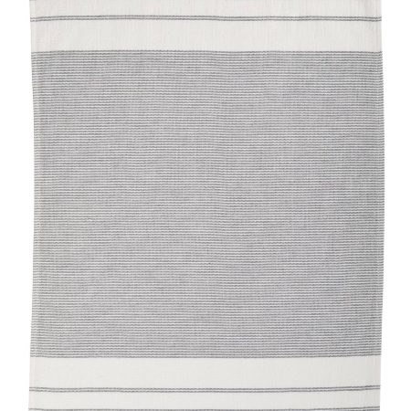 PADERNO All-Purpose Striped Cotton Terry Kitchen Towels, Grey, 2-pk