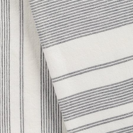 PADERNO All-Purpose Striped Cotton Terry Kitchen Towels, Grey, 2-pk