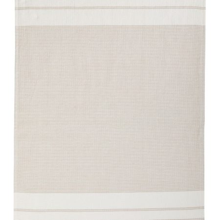 PADERNO All-Purpose Striped Cotton Kitchen Towels, Beige, 2-pk