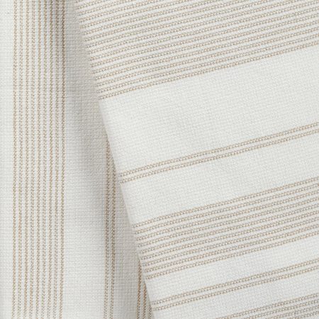 PADERNO All-Purpose Striped Cotton Kitchen Towels, Beige, 2-pk