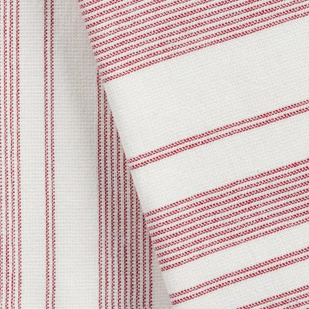 PADERNO All-Purpose Striped Flatweave Terry Kitchen Towels, Red, 2-pk