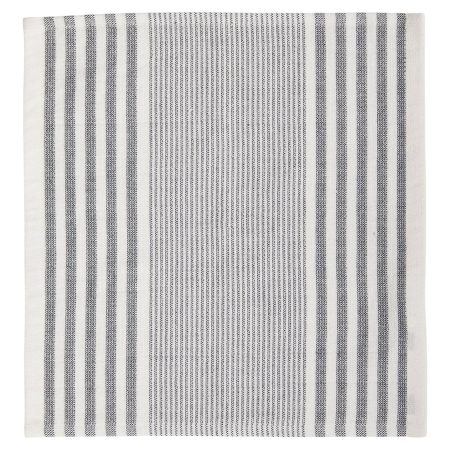 PADERNO All-Purpose Striped Cotton Terry Square Dish Cloths, Grey, 4-pk