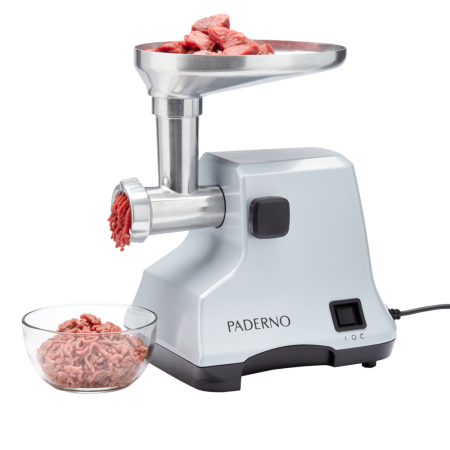 PADERNO Electric Meat Grinder, Silver