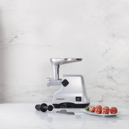 PADERNO Electric Meat Grinder, Silver