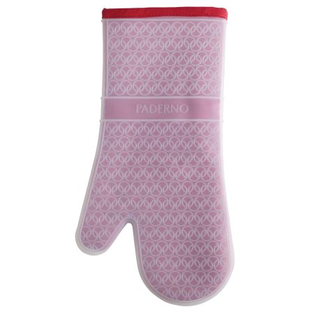 PADERNO Silicone Oven Mitt, Non-Slip Grip, 1-pc, Red