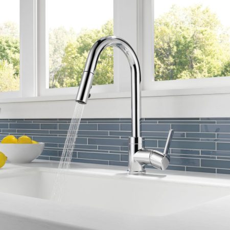 Peerless® Precept Single Handle Pull Down Kitchen Faucet, Chrome