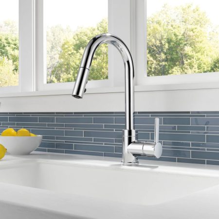 Peerless® Precept Single Handle Pull Down Kitchen Faucet, Chrome