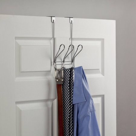 Peerless Dolen Steel 3-Hook Over the Door Rail, Assorted Colours