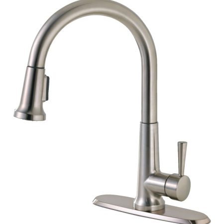 Peerless® Single Handle Pull Down Kitchen Faucet, Brushed Nickel