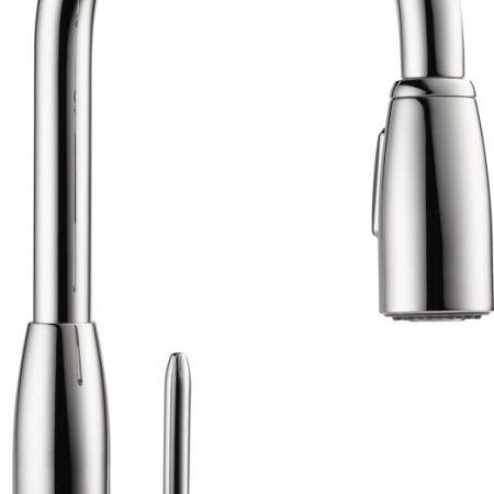 Peerless® Tunbridge Single Handle High Arc Pull Down Kitchen Faucet, Chrome