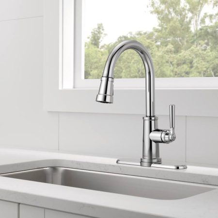 Peerless® Westchester Single Handle Pull Down Kitchen Faucet, Chrome