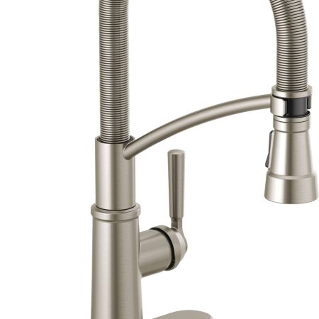 Peerless® Westchester Single Handle High Arc Commercial Pull Down Kitchen Faucet, Stainless Steel