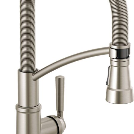 Peerless® Westchester Single Handle High Arc Commercial Pull Down Kitchen Faucet, Stainless Steel